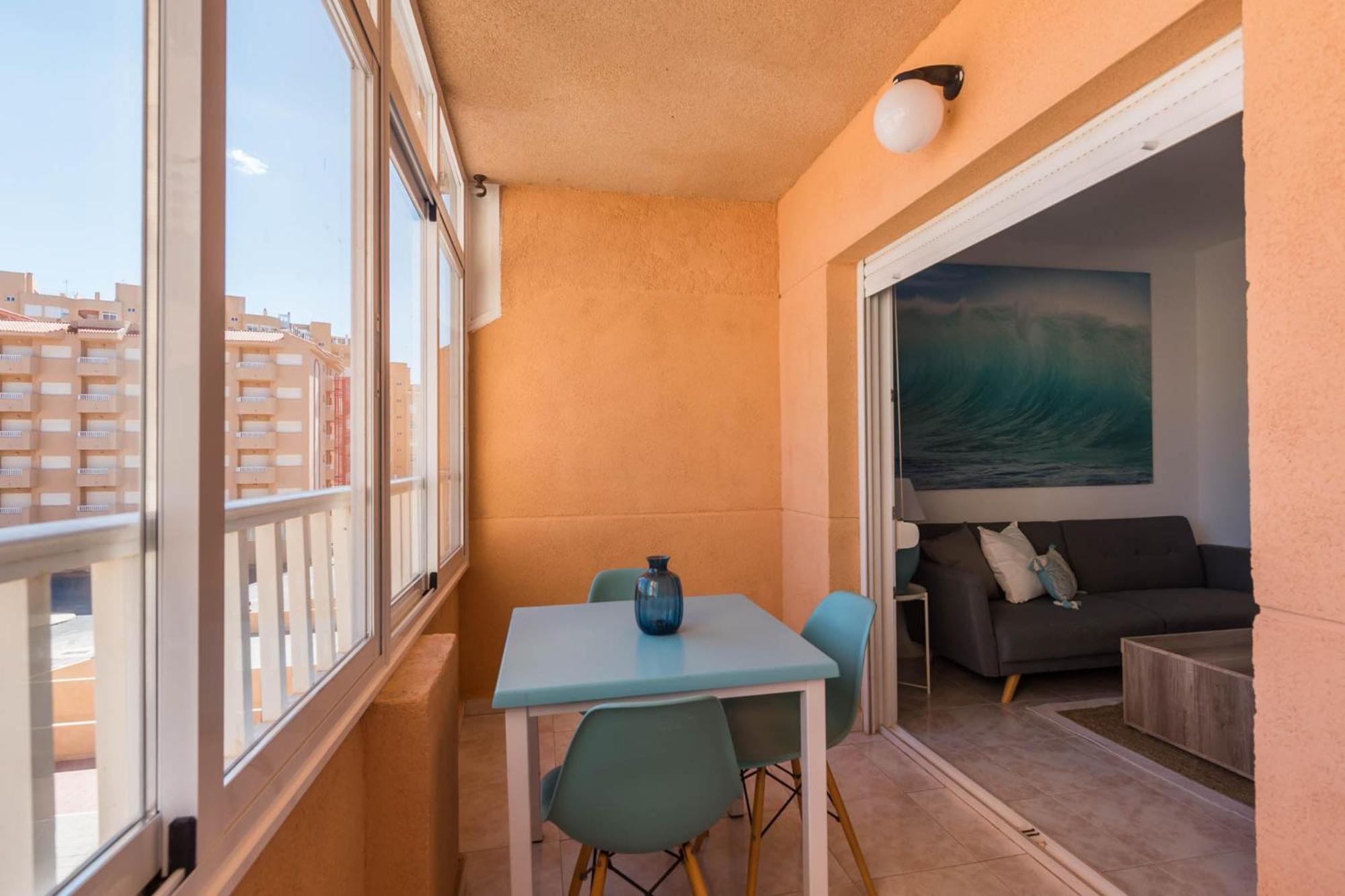 Urbanizacion Copacabana - La Manga Del Mar Menor Km2 - Vistas A Mediterraneo Dormitorio Doble Y Sofa-Cama Extérieur photo