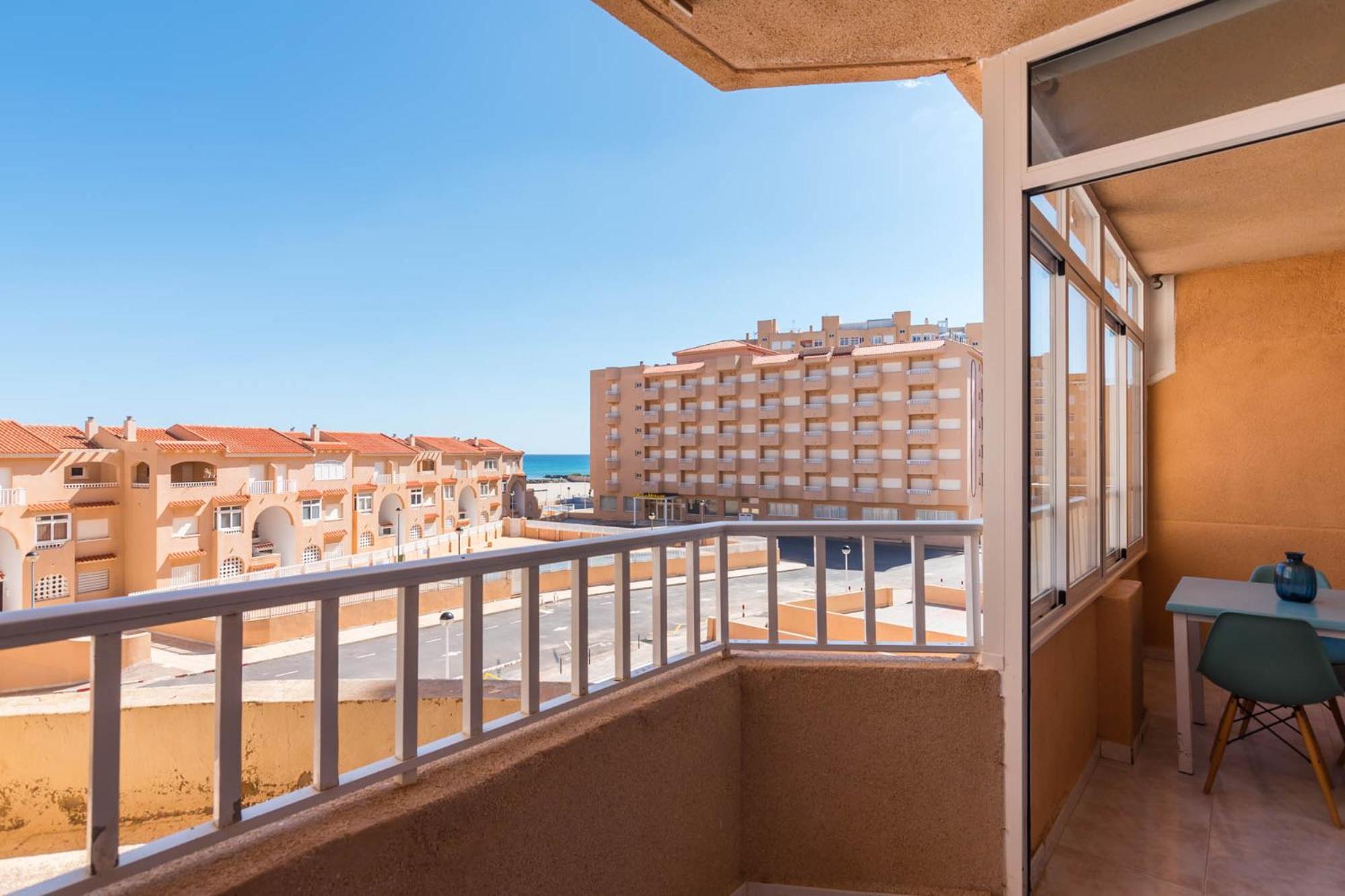 Urbanizacion Copacabana - La Manga Del Mar Menor Km2 - Vistas A Mediterraneo Dormitorio Doble Y Sofa-Cama Extérieur photo